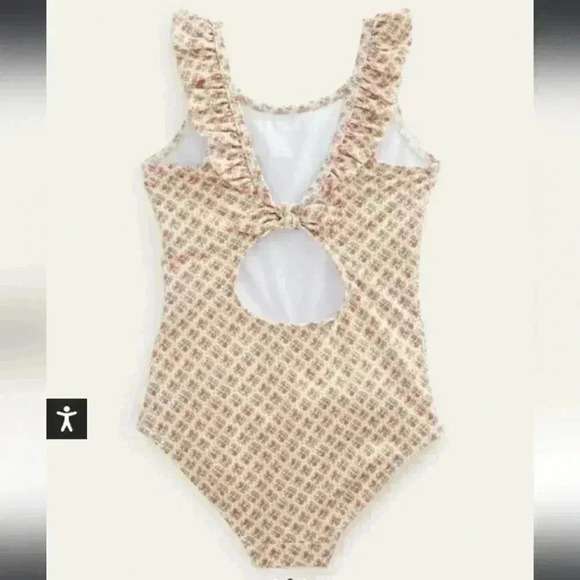 Boden Tie Back Frilly Swimsuit - Picture 2 of 6